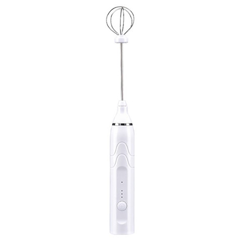 Electric Hand Mixer USB Rechargeable Automatic Egg Beater Milk Frother Large Capacity Battery Operated Milk Mixer
