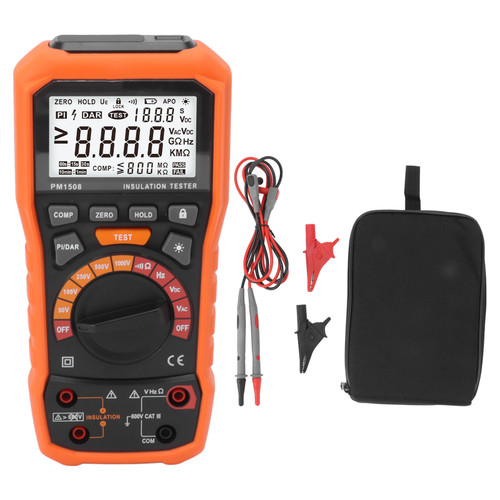 Digital Insulation Resistance Tester Handheld Insulation Resistance Meter for Residential Commercial Light Industrial Locations