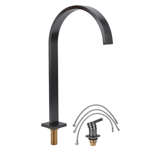 Sink Faucet Copper G1/2 Thread Rust Proof Prevent Leakage Hot Cold Water Mixer Basin Tap for Bathroom Kitchen