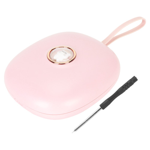 Vibrating Digital Alarm Clock Portable LED Electronic Digital Alarm Clock for Heavy Sleepers Students Children Rose Pink