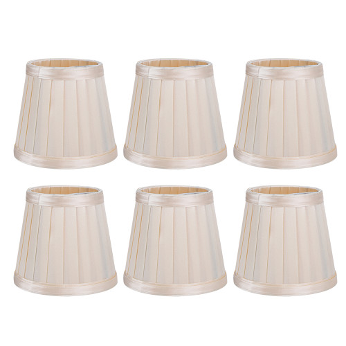 6PCS Modern Simple Chandelier Pendant Lamp Shade Cover Fabric Lampshade for Home Wall Light