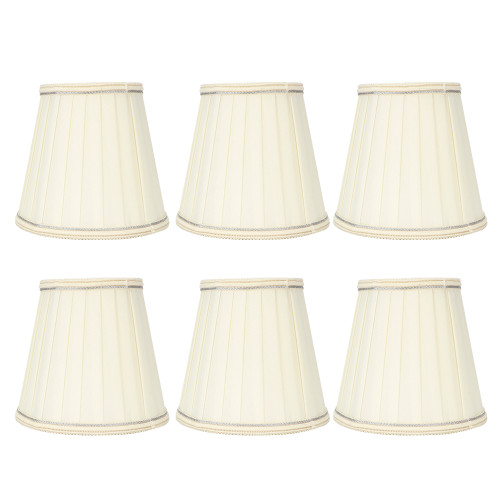 6PCS Modern Fabric Lampshade Light Cover Decoration for Home Chandelier Wall Pendant Lamp