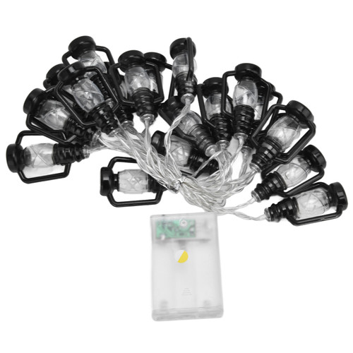 20LED String Light 9.8ft Warm Retro Halloween Kerosene String Light for Garden Home Festival Decoration