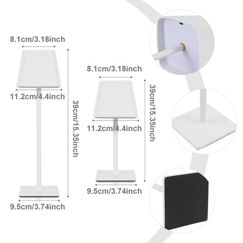 Neoglint LED Table Lamp Modern LED Desk Lamp with Touch Control Dimmable Night Light with 3 Color Temperatures for Living Room Bedroom Study Office