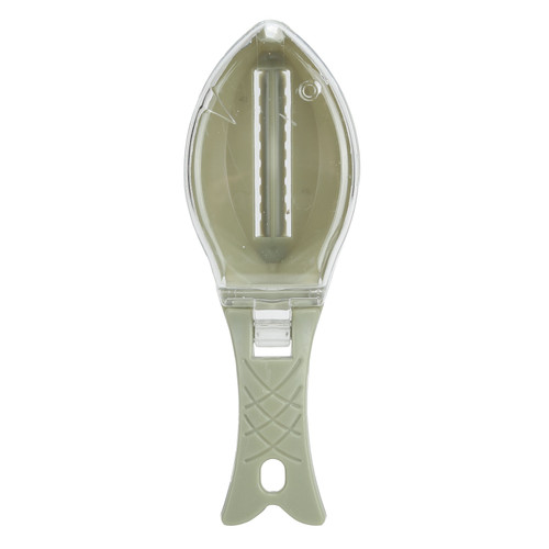 Scale Scraper Manual Lightweight Remove Fish Scales Remover Removing Tool Kitchen SuppliesGreen