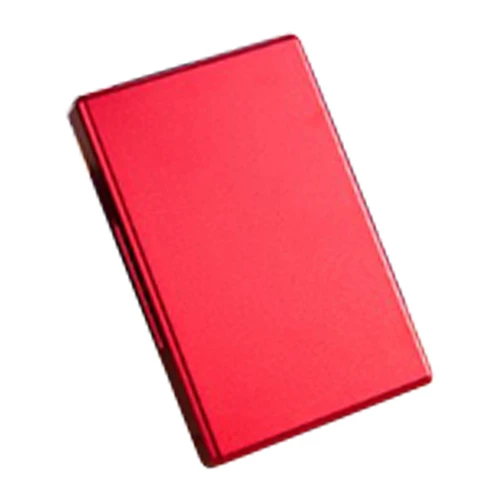 Women Slim Cigarette Case Aluminum Alloy Cigarette Protection Holder Box for 20 Packs Capacity Red