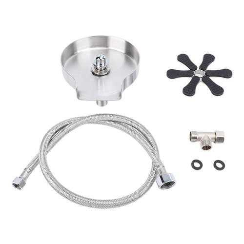 Glass Rinser for Kitchen Sinks 304 Stainless Steel High Pressure Automatic Cup Bottle Washer for Home Bar KTV Coffee Shop Hotel US 9/16