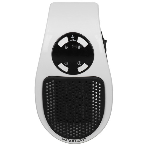 Small Heater 500W Constant Temperature Function Low Noise Overheating Protection White Small Space Heater for Homes Office UK Plug 220V