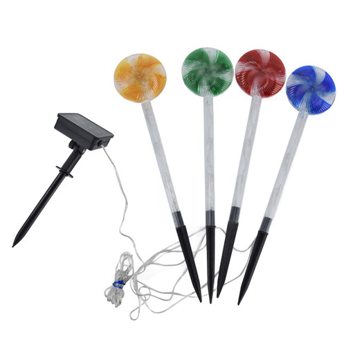 Candy Christmas Pathway Lights IP44 Waterproof LED Lighted Pathway Markers for Christmas Decor