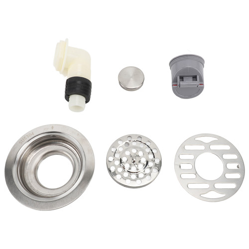 10cm Round Floor Drain Kit Stainless Steel Odor Prevention Shower Drain Bathroom Hair Strainer 50‑75mm Pipes