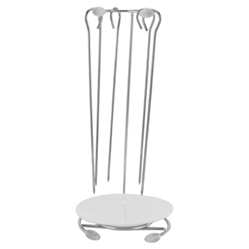 Barbecue Skewers Rack Stainless Steel BBQ Grill Rack Roaster Rotisserie Barbecue Grill Kit