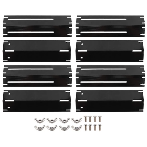 4 Sets Adjustable Grill Heat Plate Shield Heat Tent Replacement Parts Fit for Brinkman BBQ Gas Grill