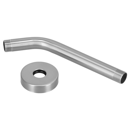 Shower Head Arm Stainless Steel Round Concealed NPT Shower Head Extension Tube for Toilet Bathroom8 Inch US Standard (Brushed)