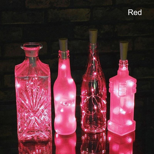 Solar Powered LED Cork Shaped LED String Light Wine Bottle Lamp Party Celebration Decor