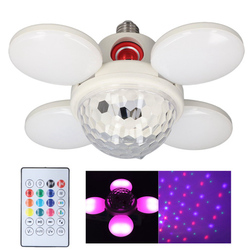 LED Bluetooth Light 48W 85‑265V E27 Ceiling Lamp RGBW Remote Control Music Light for Party Decoration