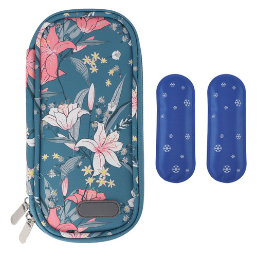 Insulin Cooler Travel Case Portable Insulation Moisturization Preservation Freshness Waterproof Diabetic Medication Cooler Bag Type 2