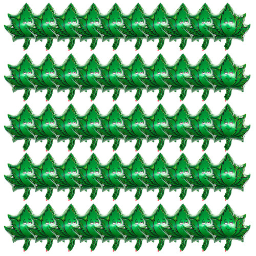 Weed Balloons Birthday Party Supplies Aluminum Foil Latex Balloon Weed Leaves Balloons Weed Party Decorations for Adults