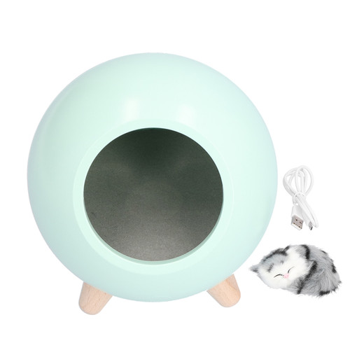 USB Atmosphere Lamp Children Girls Bedroom Bedside Cartoon LED Sleeping Night Light Warm LightGreen