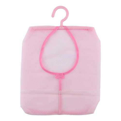 Laundry Bathroom Hanging Mesh Storage Bag Clothes Toy Net Organizer Hanger Hook