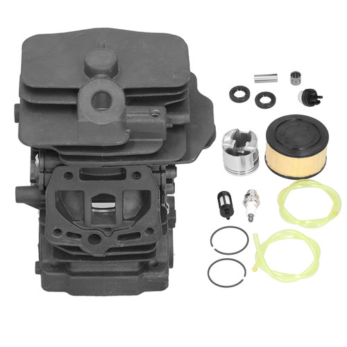 44mm Cylinder Piston Kit with Air Filter Oil Seal Fuel Line Primer Bulb Set for Stihl MS251 Chainsaw