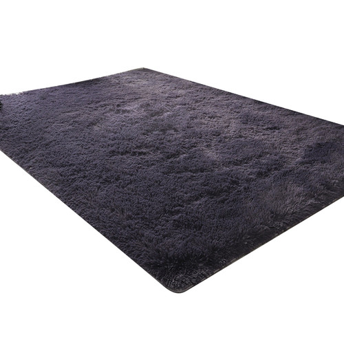Carpet Soft Fluffy Prevent Slipping Area Rug Fashionable Modern Carpet Rug for Study Bedroom Living Room Grey Purple Carpet