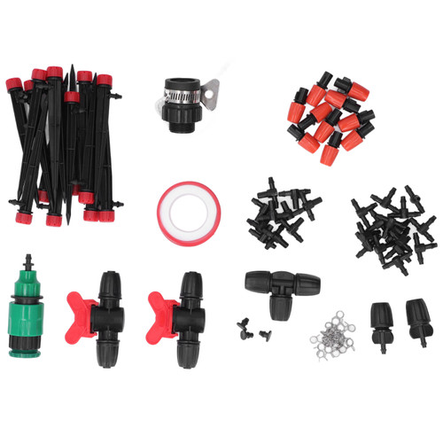 Micro Drip Irrigation Kit Garden Misting Watering System with 8/12 4/7 Distribution Tubing Hose for Lawn
