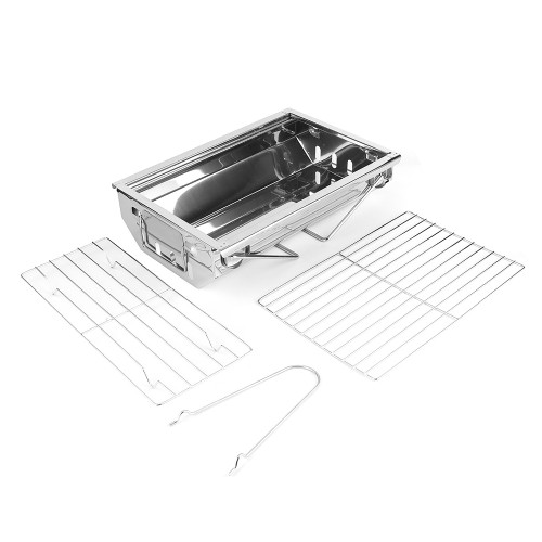 Barbecue Charcoal Grill Stainless Steel Folding Portable BBQ Tool Kits for Outdoor Camping Hiking Picnic
