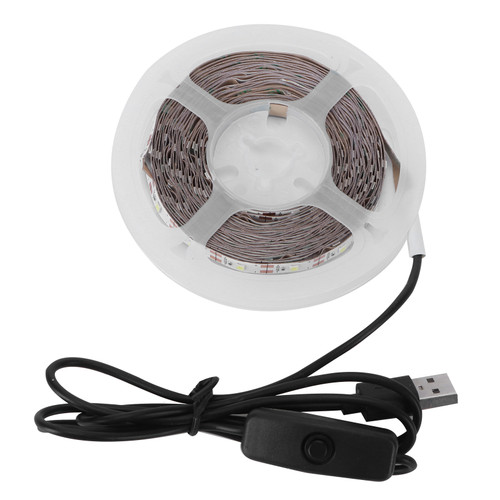 5V Cabinet LED Light Strip USB Powered TV Background Lighting Home Decoration White Light