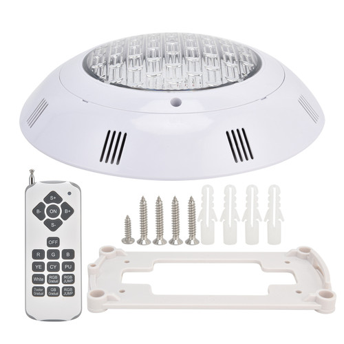 Waterproof LED Swimming Pool Light WallMounted RGB 18 Key Remote Control Underwater Light AC12V(18W 1800LM )