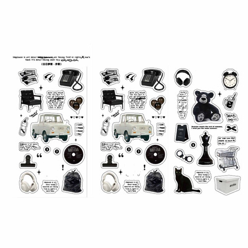 2 Sheets DIY Stickers Ins Style Day Dream Series Stickers for Photo Albums Laptops Mobile Phones Type 2