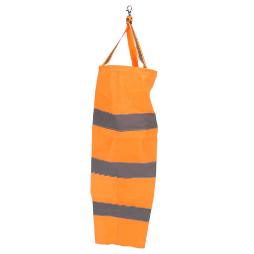 Reflective Weather Windsock Wind Direction Indicator for Outdoor Airport Farm Garden Parks Orange100CM