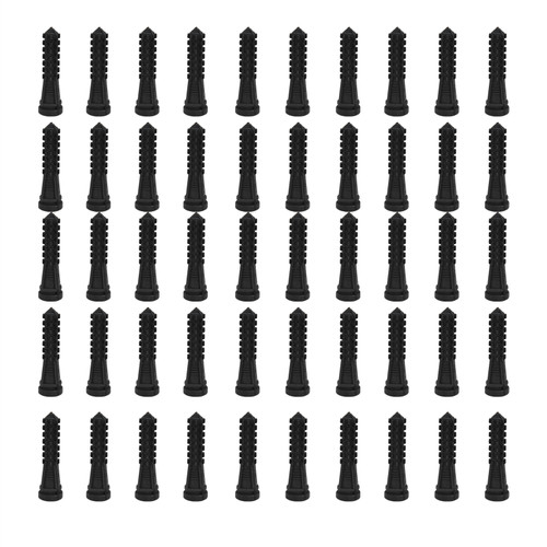 50PCS Feather Plucking Fingers Poultry Hair Removal Rubber Stick Replacement for Automatic Plucker Machine PartsBlack