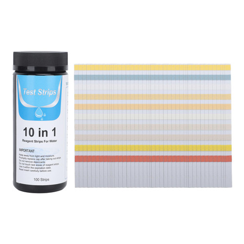 100pcs 10 in 1 Pool Test Strips Professional Quick and Accurate Water Test Strips for Swimming Pool SPA Hot Tub