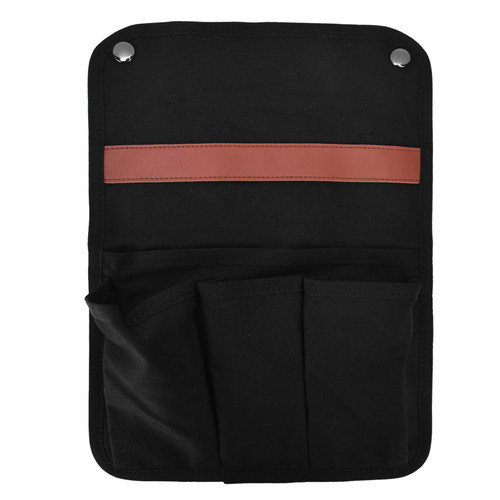 Camping Chair Armrest Storage Bag Large Capacity Multiple Pockets Portable Chair Hanging Storage Bag for Outdoor BeachBlack