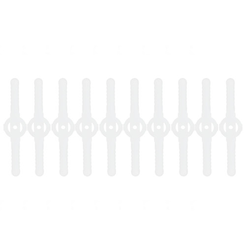 10pcs Trimmer Head Blades ABS Durable Easy Installation Replacement Blade for Lawn Mower