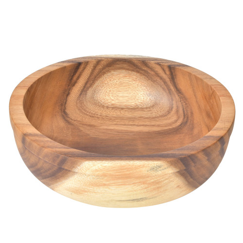 Household Kitchen Wooden Meal Bowl Soup Fruit Salad Food Container Tableware Tools32.5x10.5cm
