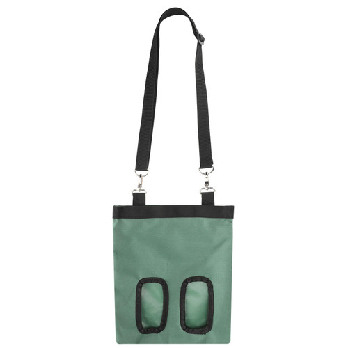 600D Oxford Cloth Rabbit Feeder Bag Hanging Feeding Storage Tote for Small Animals SuppliesGreen