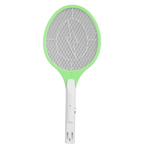 Cordless Rechargeable Electric Fly Mosquito Swatter Bug Zapper Racket Insects Killer Green
