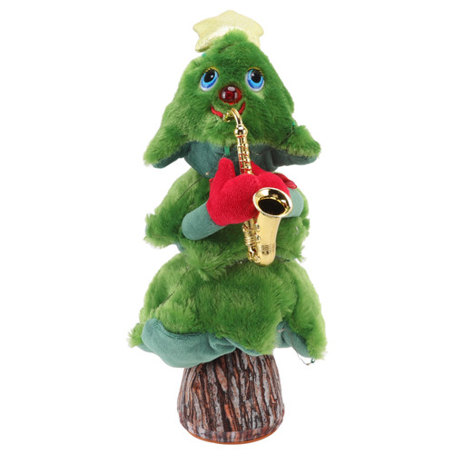 Singing Dancing Christmas Tree 8 Songs Electric Singing Xmas Tree for Christmas Tree Toys Saxophone Stump Christmas Tree