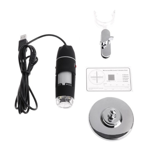 Digital Microscope 1600X USB Charging Handheld Magnifier Endoscope Camera 8 LED Compatible With Android And IOS Smartphone Light Weight Portable
