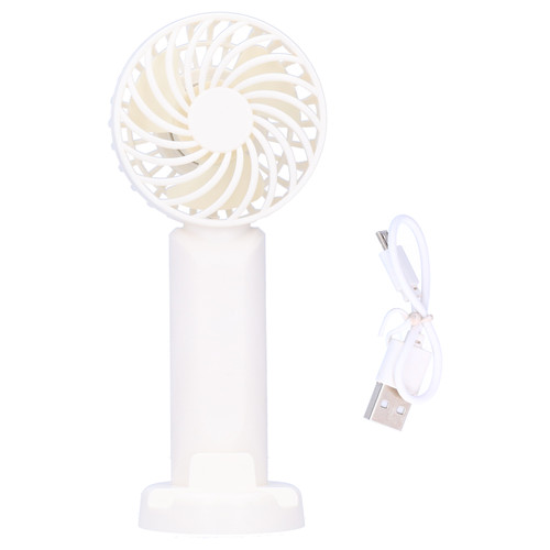 3‑Gear Adjustable Fan Portable Handheld Mobile Phone Holder Electric Fan for DormitoryWhite