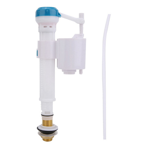 Toilet Push Button Fill Valve Dual Flush Cistern Syphon Bathroom Blue White  G1/2(Copper)