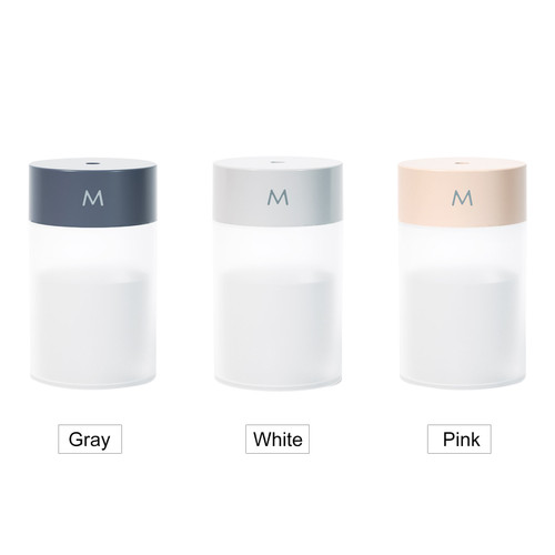 260mL Mist Humidifier Diffuser Portable Colorful Night Light Quiet Cool Humidifier Desktop USB Powered Auto-Off Humidifier for Home Travel Office Bedroom