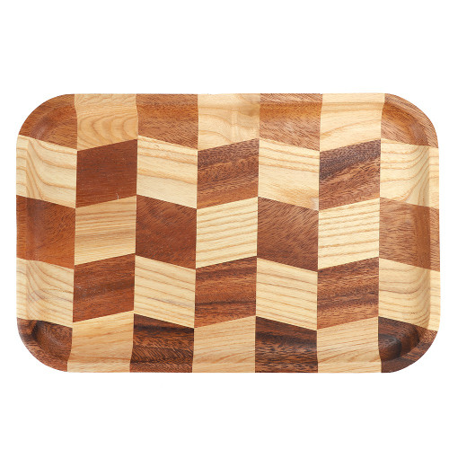 Wood Sushi Serving Tray Plate Japanese Style Tableware Home Restaurant Serving Dish30x20cm