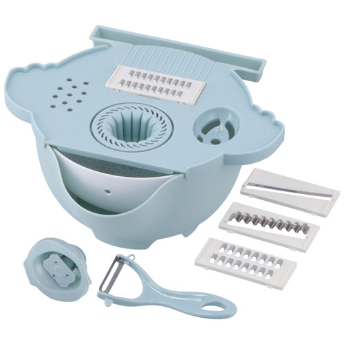 Vegetable Cutter Drain Basket Cutter Vegetable Chopper Fruit Grater for Kitchen Household