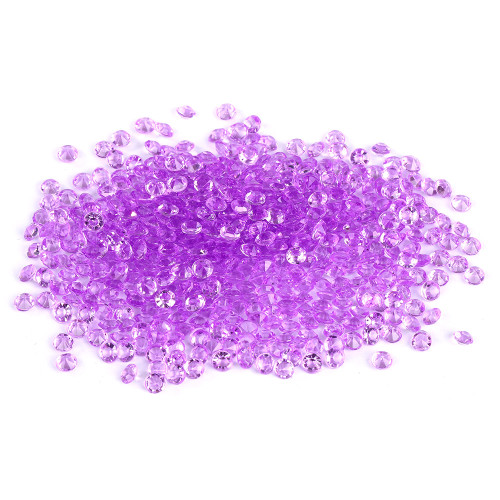 5000pcs DIY Pointed Acrylic Diamond Confetti Gems for Wedding Party (Light Purple)