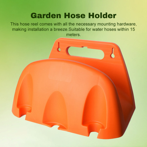 Garden Hose Holder Sturdy Wall-Mounted Hose Hanger Heavy-Duty Water Hose Irrigation Tools Organizer for Garden