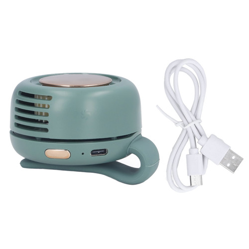 MF019 USB Rechargeable Portable Fan Silent Small Whirlwind Fan for Beach Pool Camping Hiking Traveling Green
