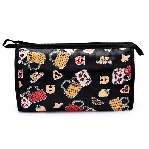Portable Traveling Fabric Storage Makeup Cosmetic Bag for Girls Woman(Handbag)