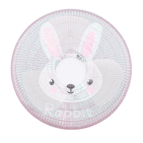 Round Electric Fan Guard Dust Cover for Pedestal Fan Summer Washable Dustproof Safety Fan Cover Net Mesh for Kids Bunny S 40cm / 15.7in